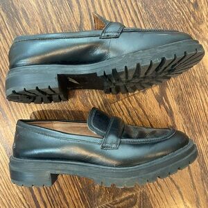 Madewell lug sole loafers